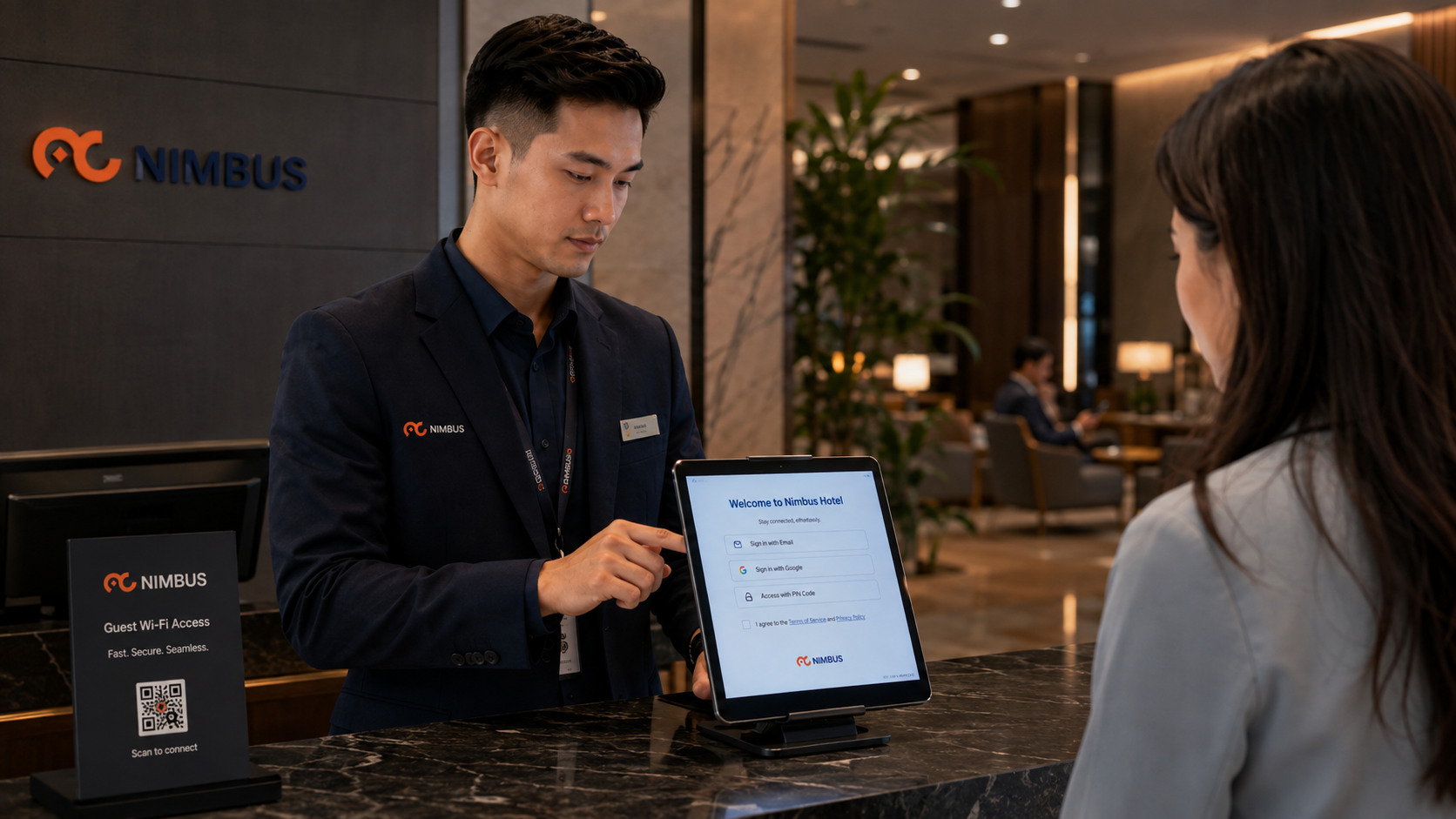 Nimbus Guest Access untuk pengelolaan login dan autentikasi Guest Wi-Fi