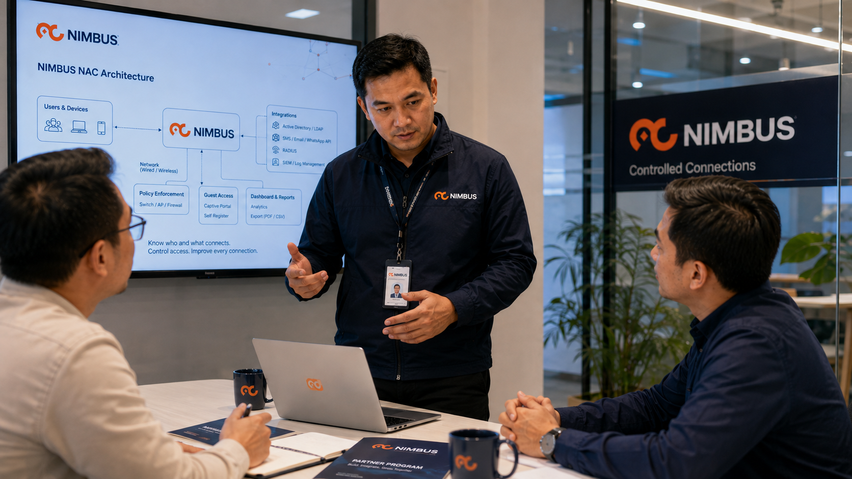 Presentasi teknis Nimbus bersama system integrator dan pelanggan Indonesia